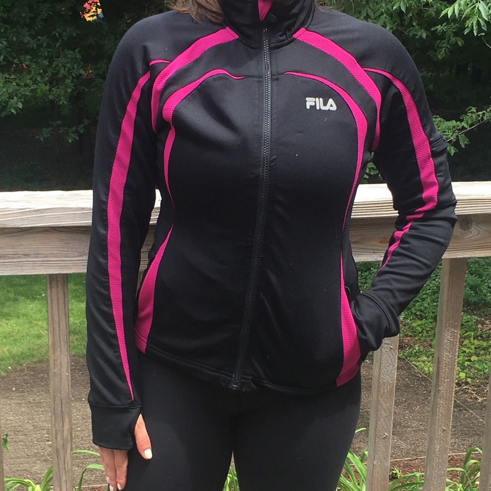 FILA Sport Zip Jacket black and pink